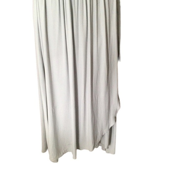 Free People Blue Gray Embroidered Fiona Maxi True Wrap Dress - Picture 10 of 15